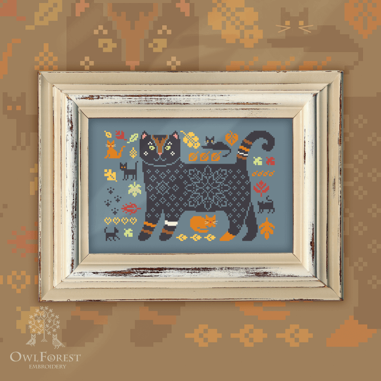 Photo of Autumn Cats cross stitch pattern