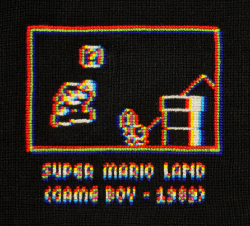 Photo of Glitchy Super Mario Land cross stitch pattern