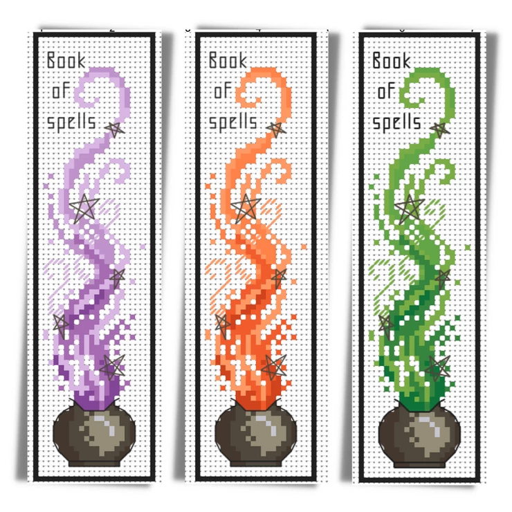  Image of Cauldron Bookmark by Tangled Threads and Things