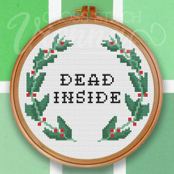  Image of Dead Inside by Cross Stitch Vienna